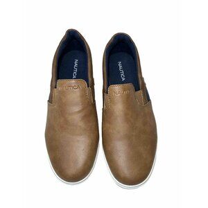 Nautica Slip On Shoes Sz 4 For Boys Measures 9.5” From Toe To Heel On Bottom